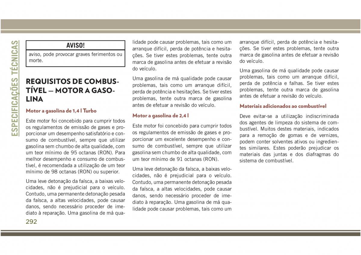 Jeep Compass II 2 manual del propietario / page 294