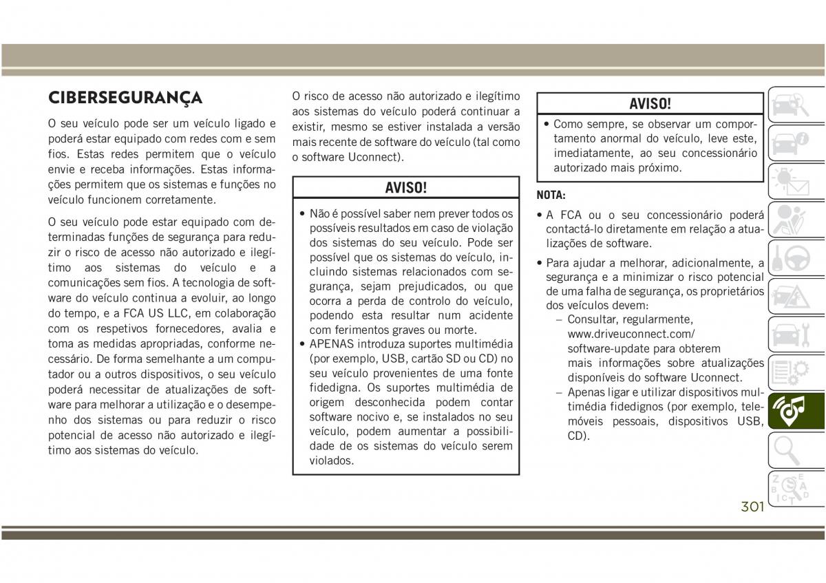 Jeep Compass II 2 manual del propietario / page 303