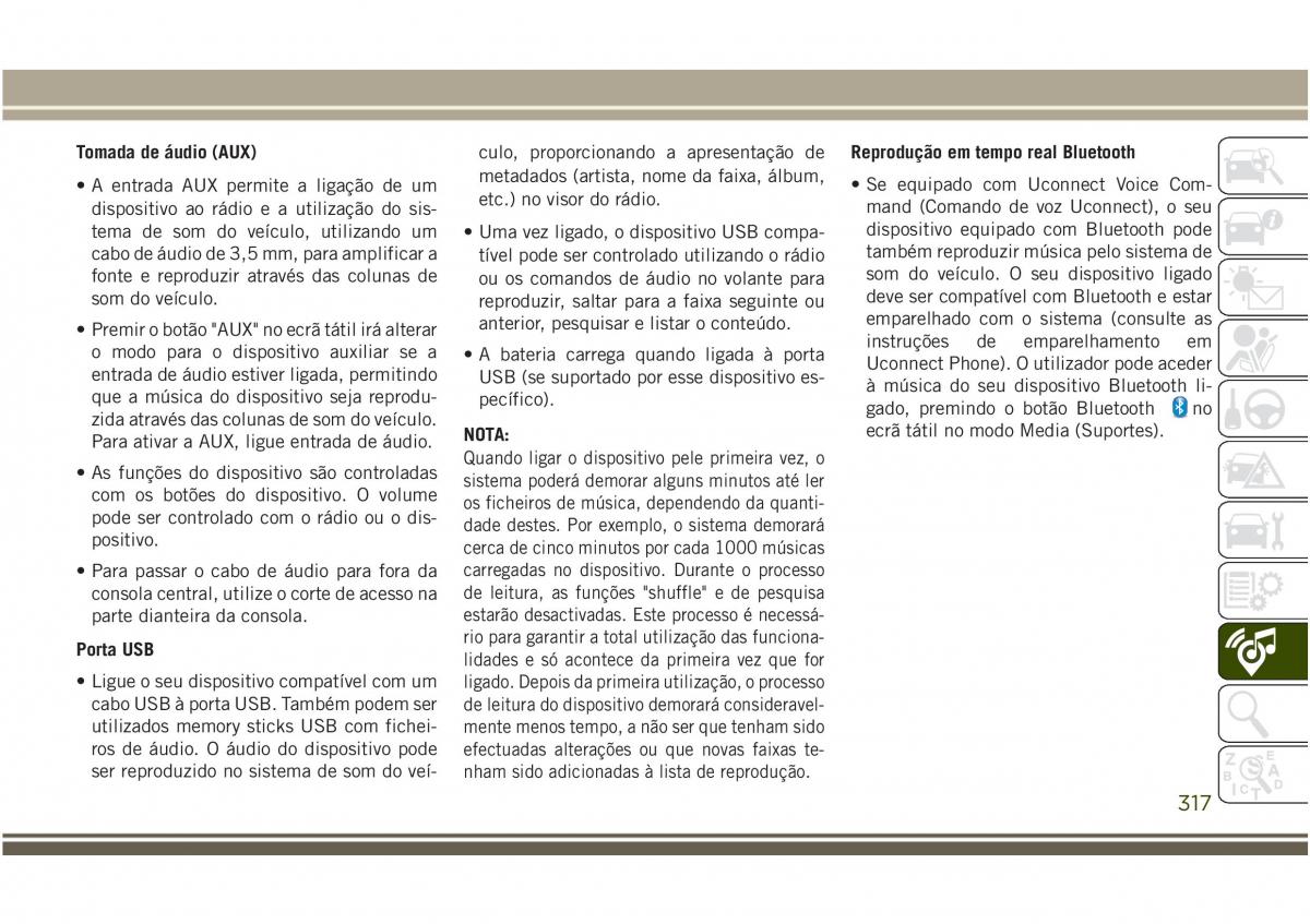 Jeep Compass II 2 manual del propietario / page 319