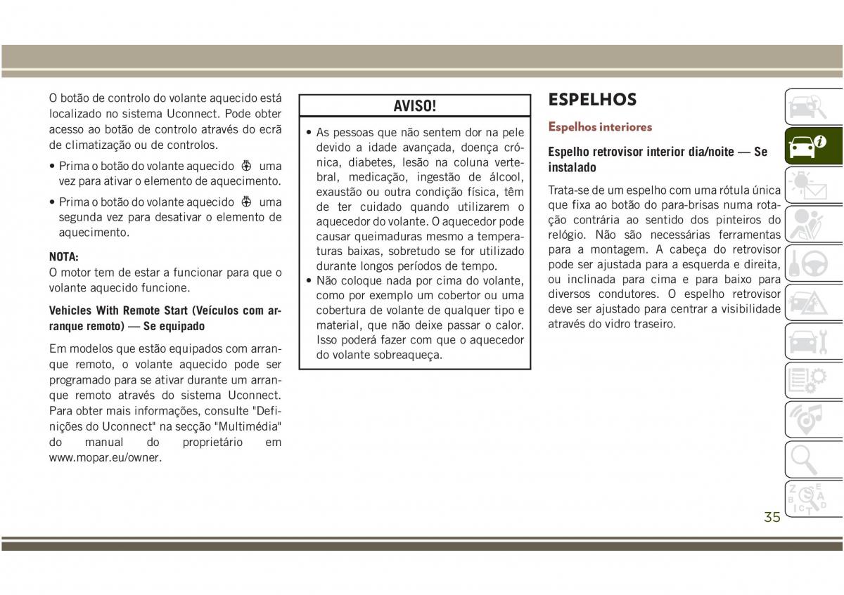 Jeep Compass II 2 manual del propietario / page 37