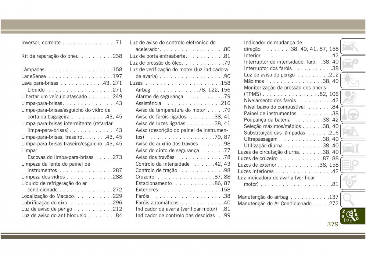 Jeep Compass II 2 manual del propietario / page 381