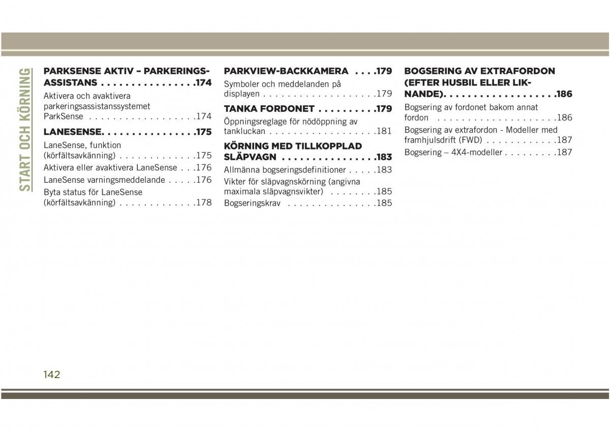 Jeep Compass II 2 instruktionsbok / page 144