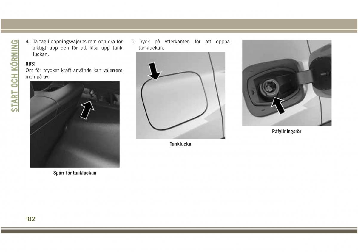 Jeep Compass II 2 instruktionsbok / page 184