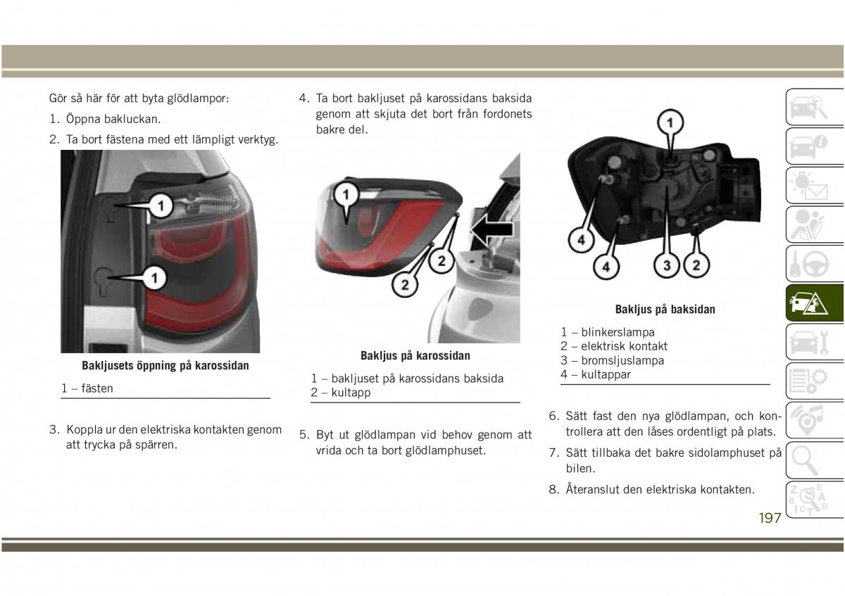 Jeep Compass II 2 instruktionsbok / page 199