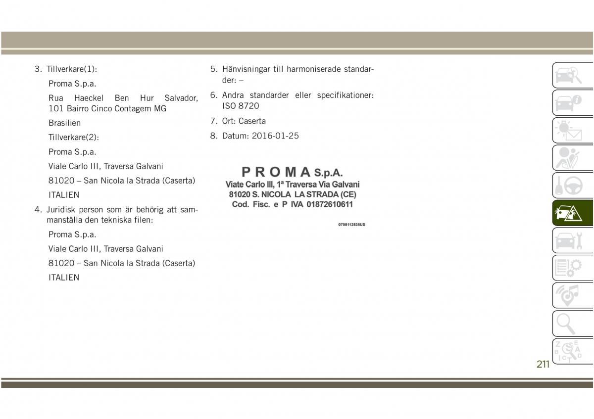 Jeep Compass II 2 instruktionsbok / page 213