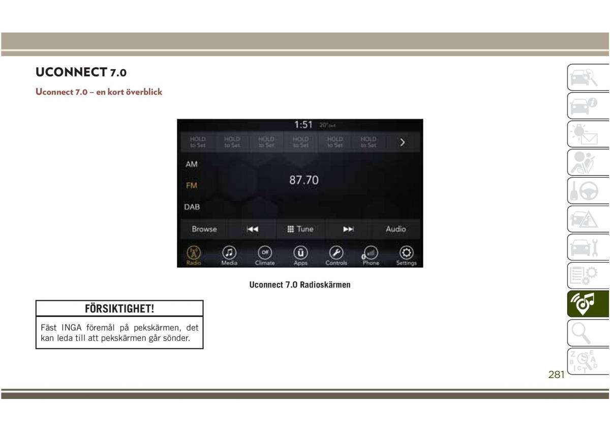 Jeep Compass II 2 instruktionsbok / page 283