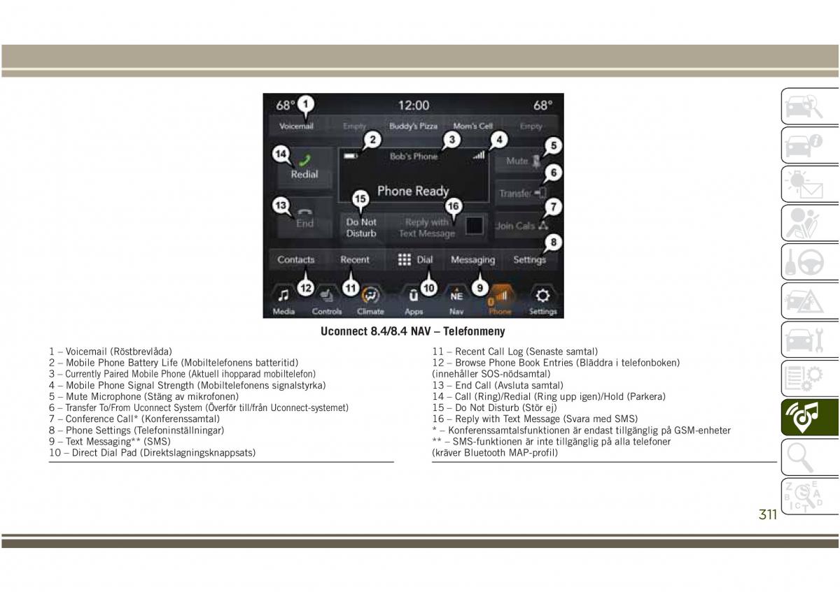 Jeep Compass II 2 instruktionsbok / page 313