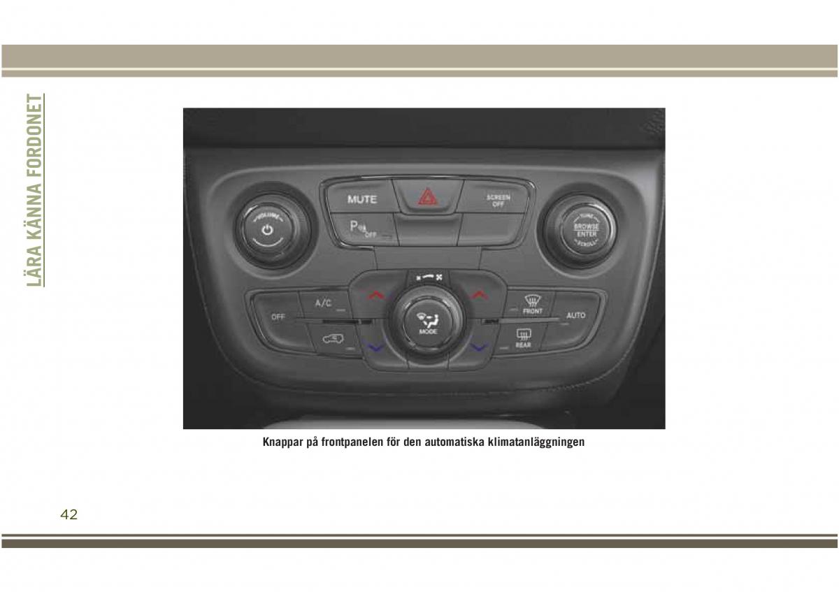 Jeep Compass II 2 instruktionsbok / page 44