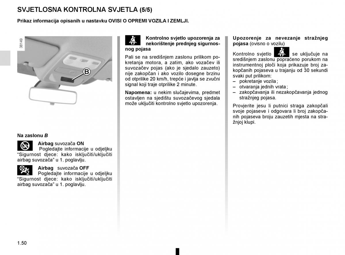 Renault Captur vlasnicko uputstvo / page 56