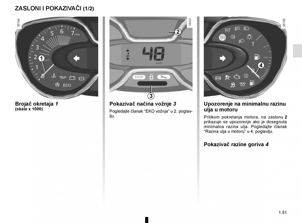 Renault Captur vlasnicko uputstvo / page 57