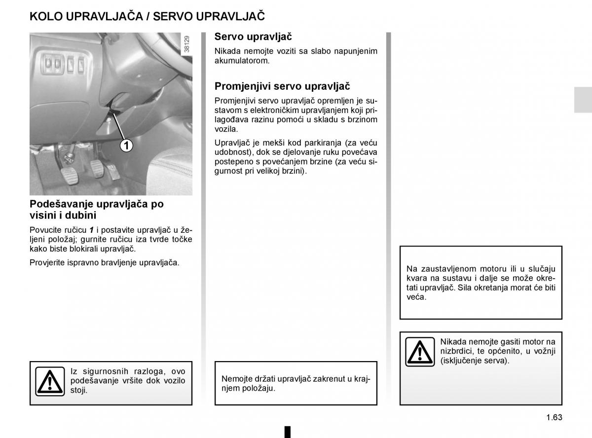 Renault Captur vlasnicko uputstvo / page 69