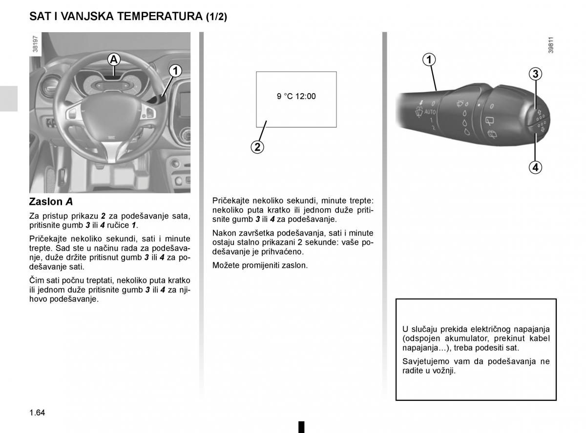 Renault Captur vlasnicko uputstvo / page 70