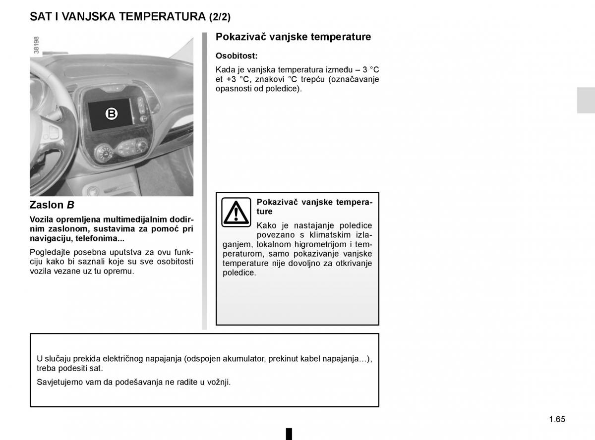 Renault Captur vlasnicko uputstvo / page 71