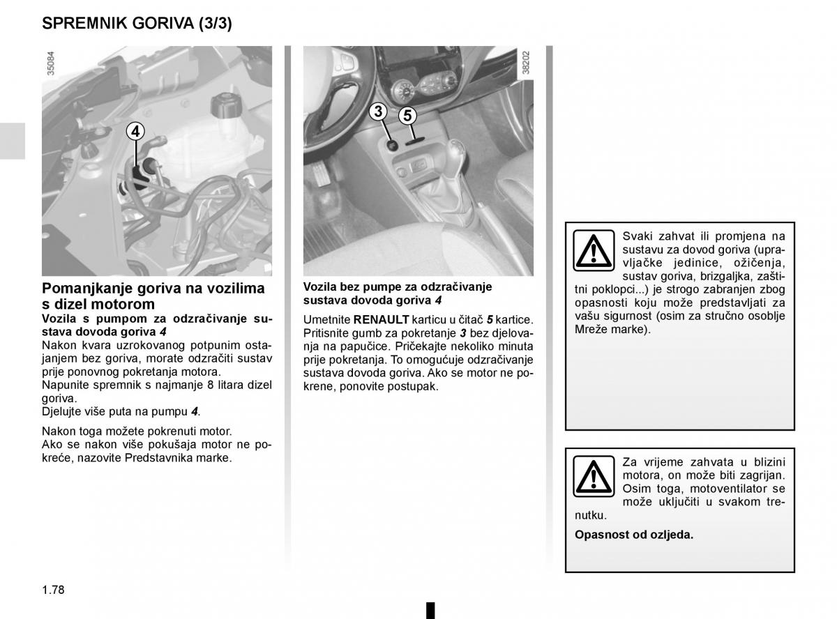 Renault Captur vlasnicko uputstvo / page 84