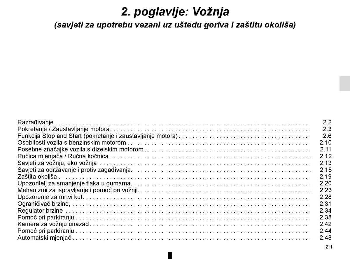 Renault Captur vlasnicko uputstvo / page 85