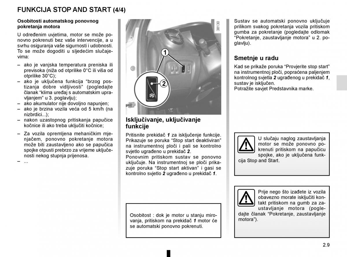 Renault Captur vlasnicko uputstvo / page 93