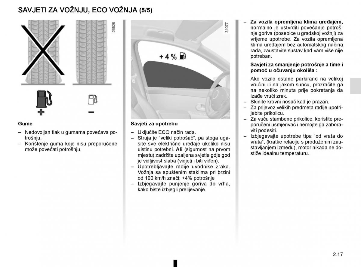 Renault Captur vlasnicko uputstvo / page 101