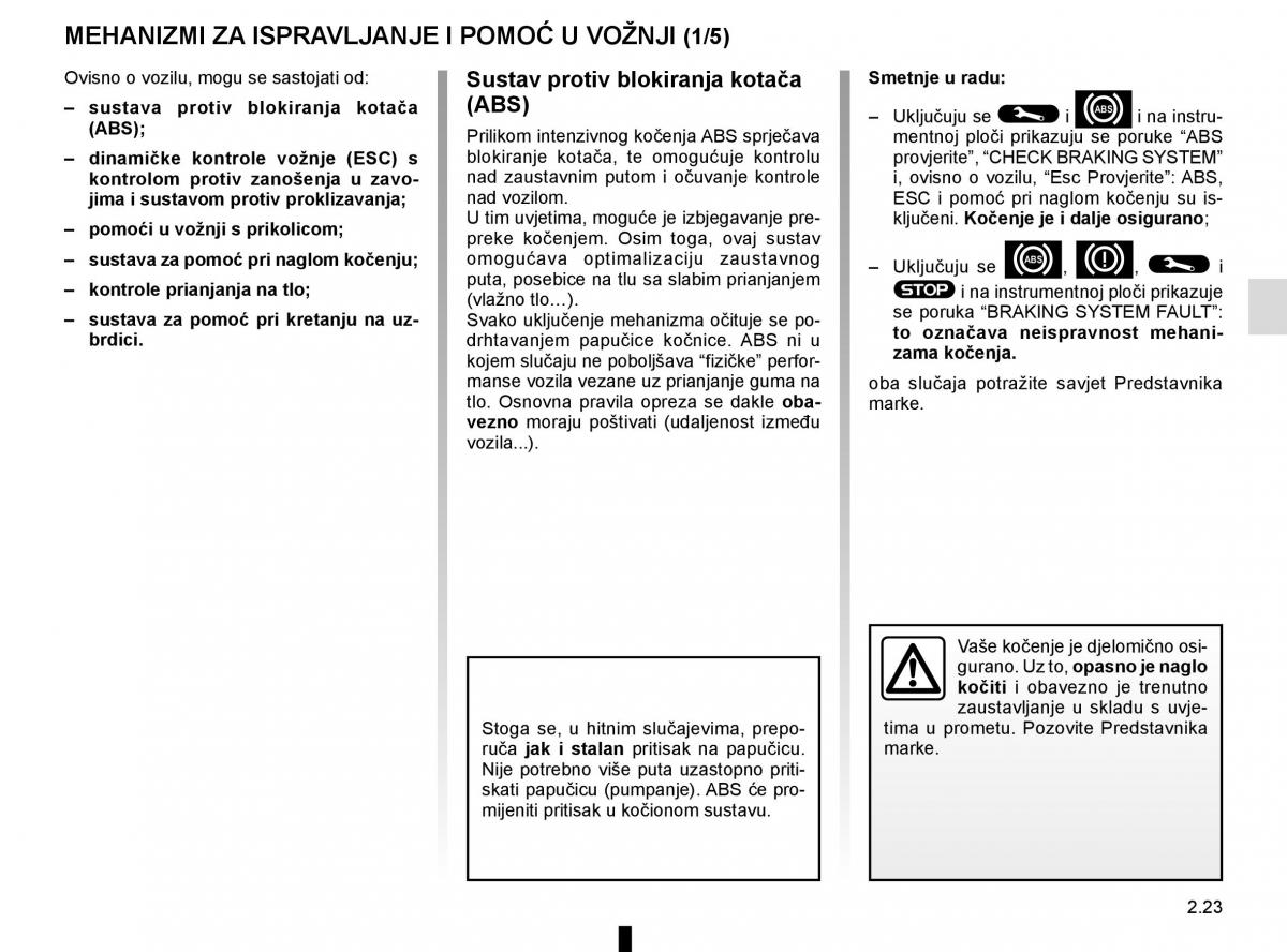 Renault Captur vlasnicko uputstvo / page 107