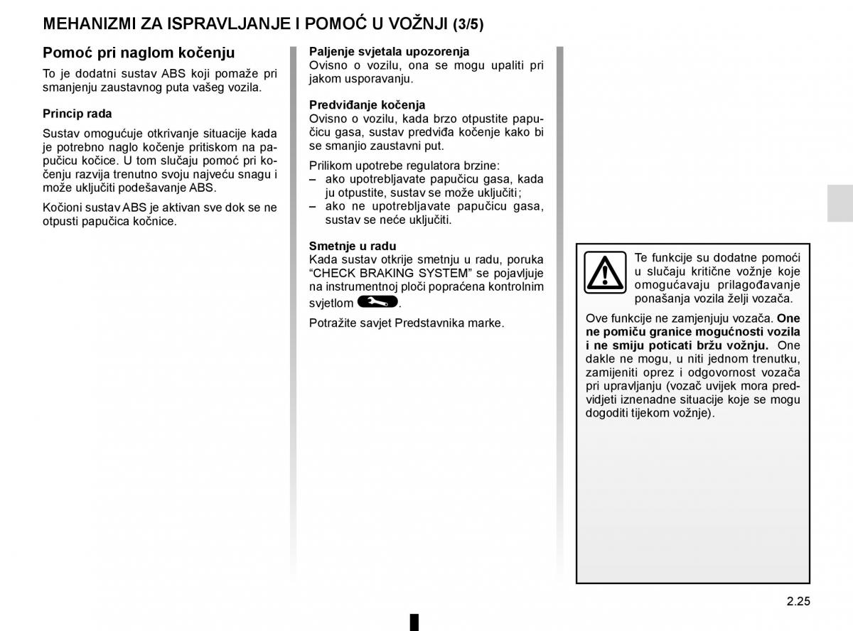 Renault Captur vlasnicko uputstvo / page 109