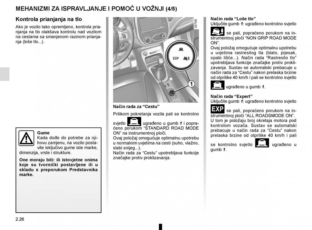 Renault Captur vlasnicko uputstvo / page 110