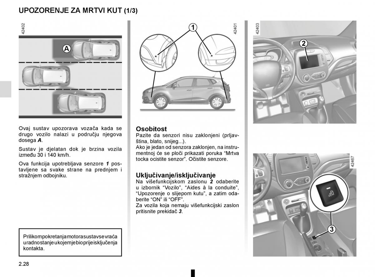 Renault Captur vlasnicko uputstvo / page 112