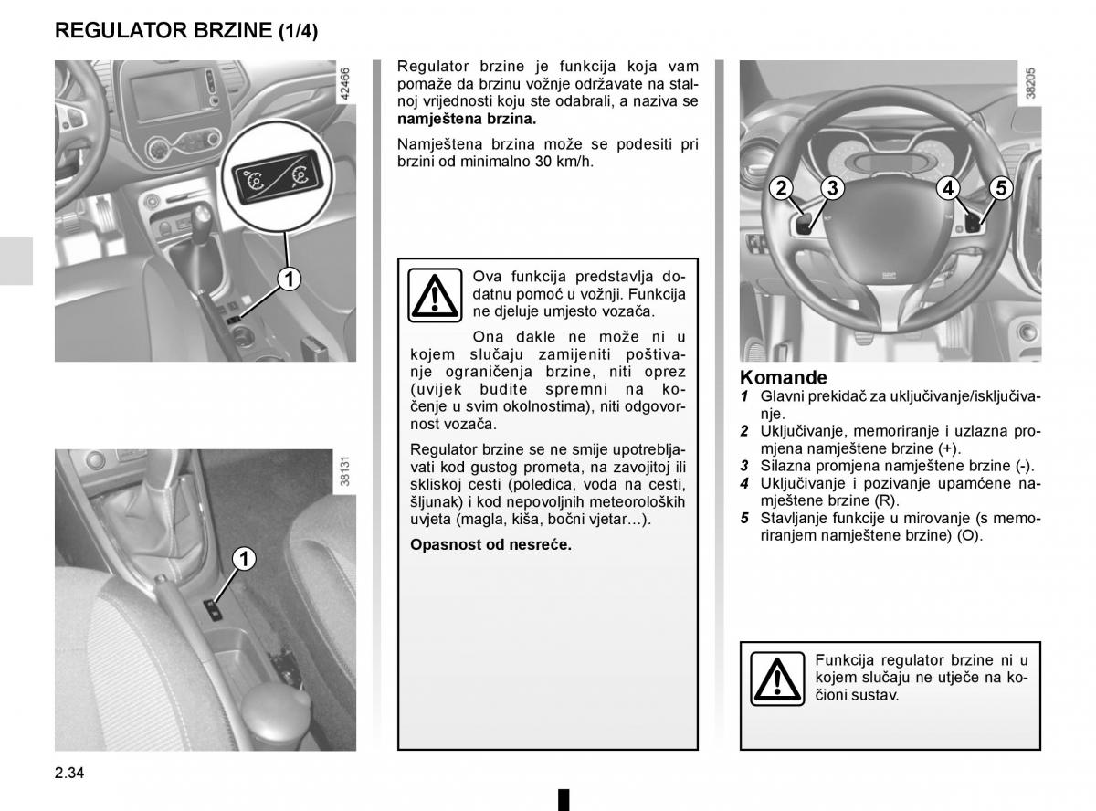 Renault Captur vlasnicko uputstvo / page 118