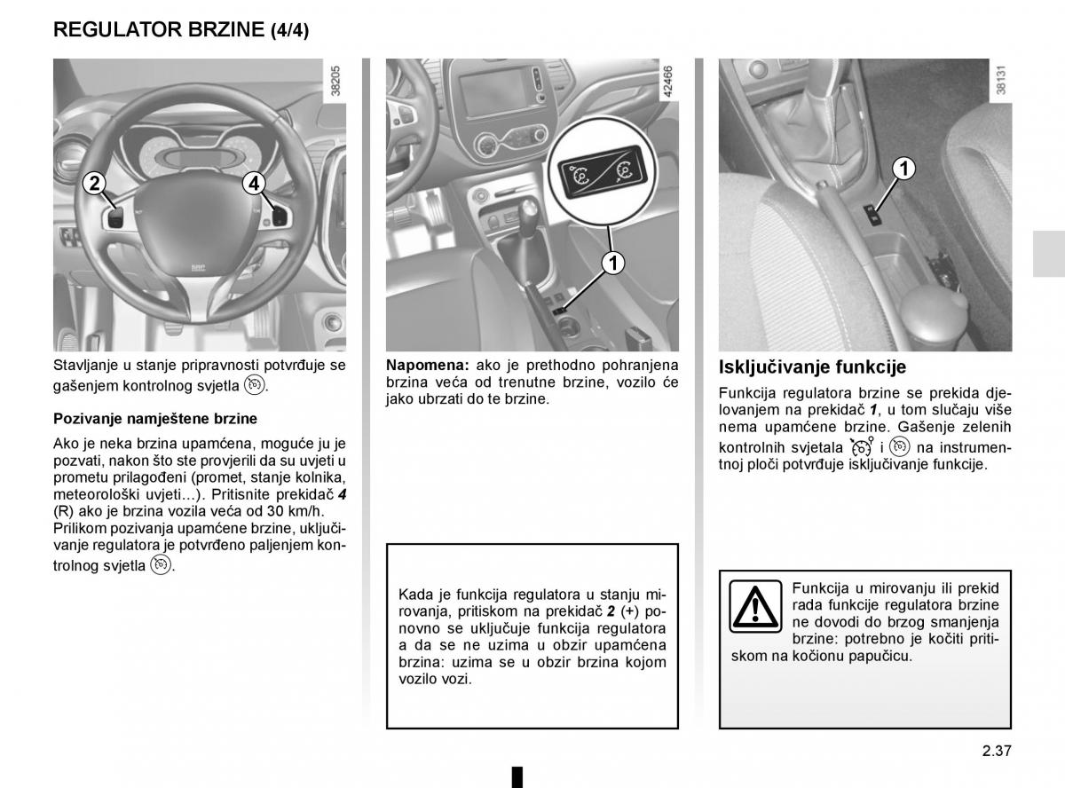 Renault Captur vlasnicko uputstvo / page 121