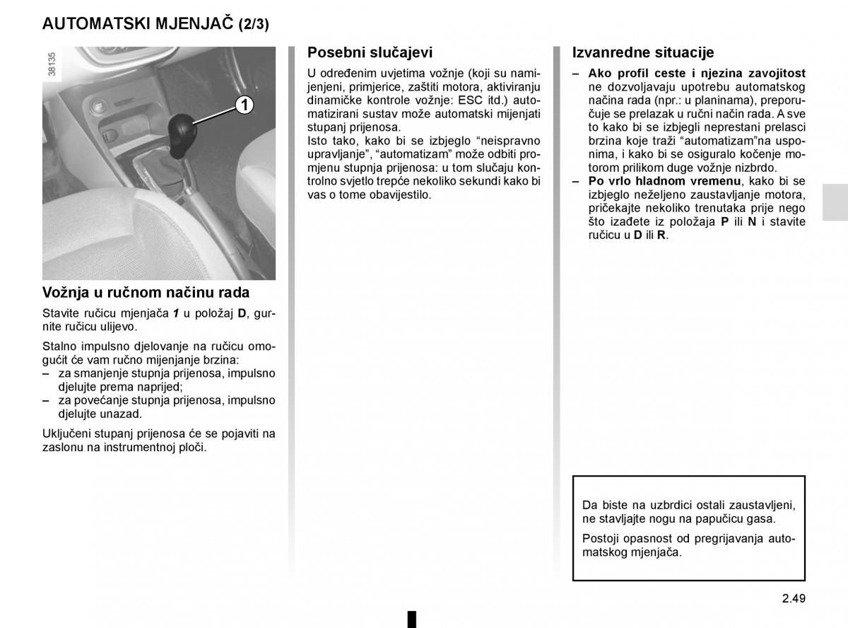 Renault Captur vlasnicko uputstvo / page 133