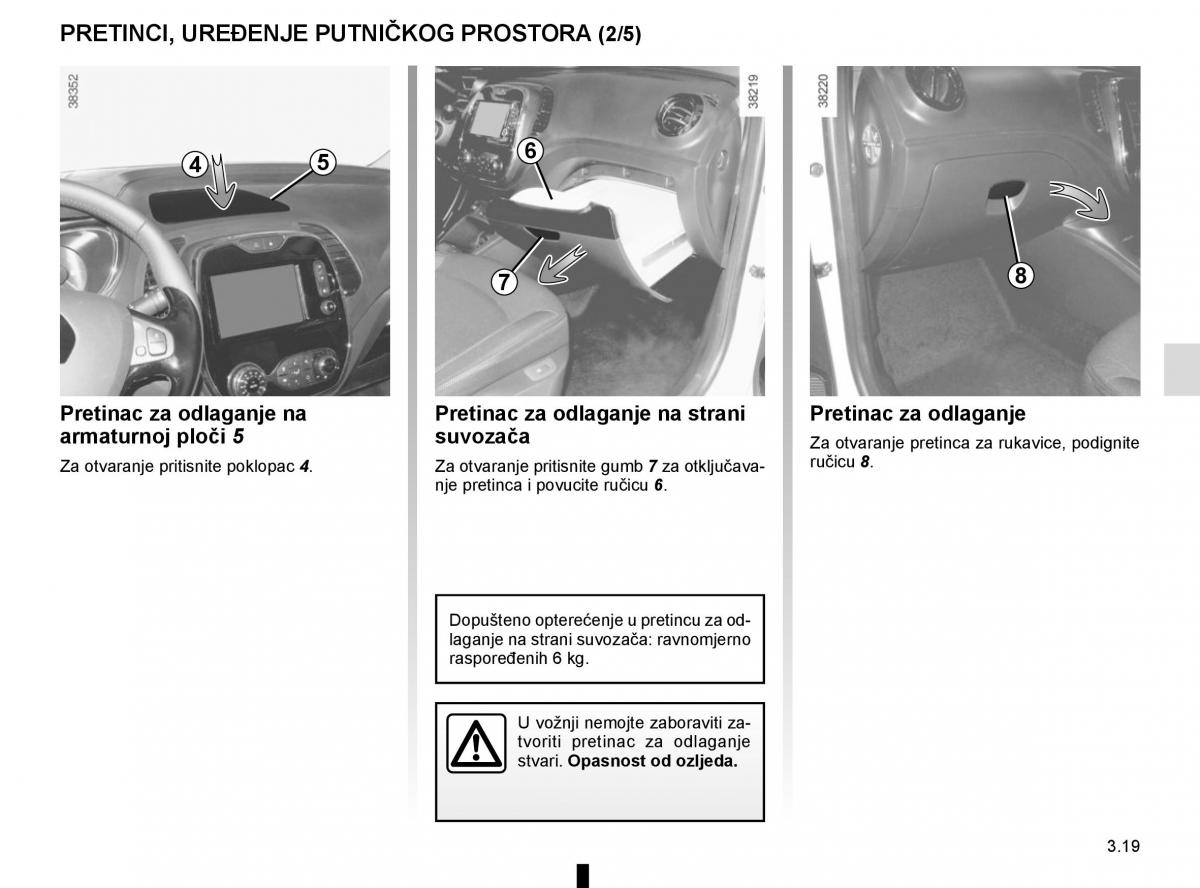 Renault Captur vlasnicko uputstvo / page 153