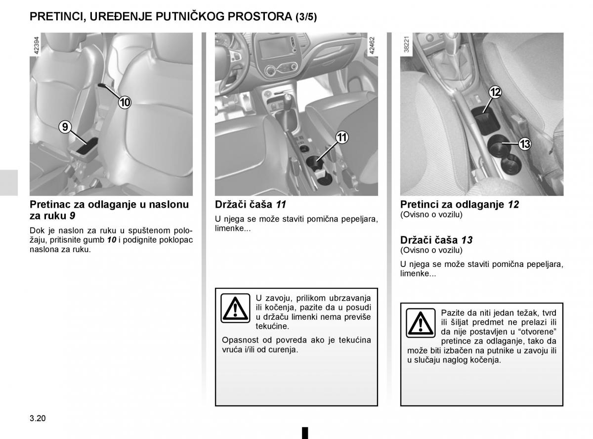 Renault Captur vlasnicko uputstvo / page 154