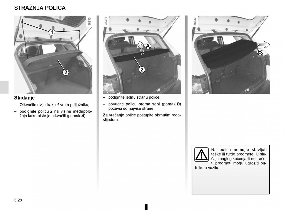 Renault Captur vlasnicko uputstvo / page 162