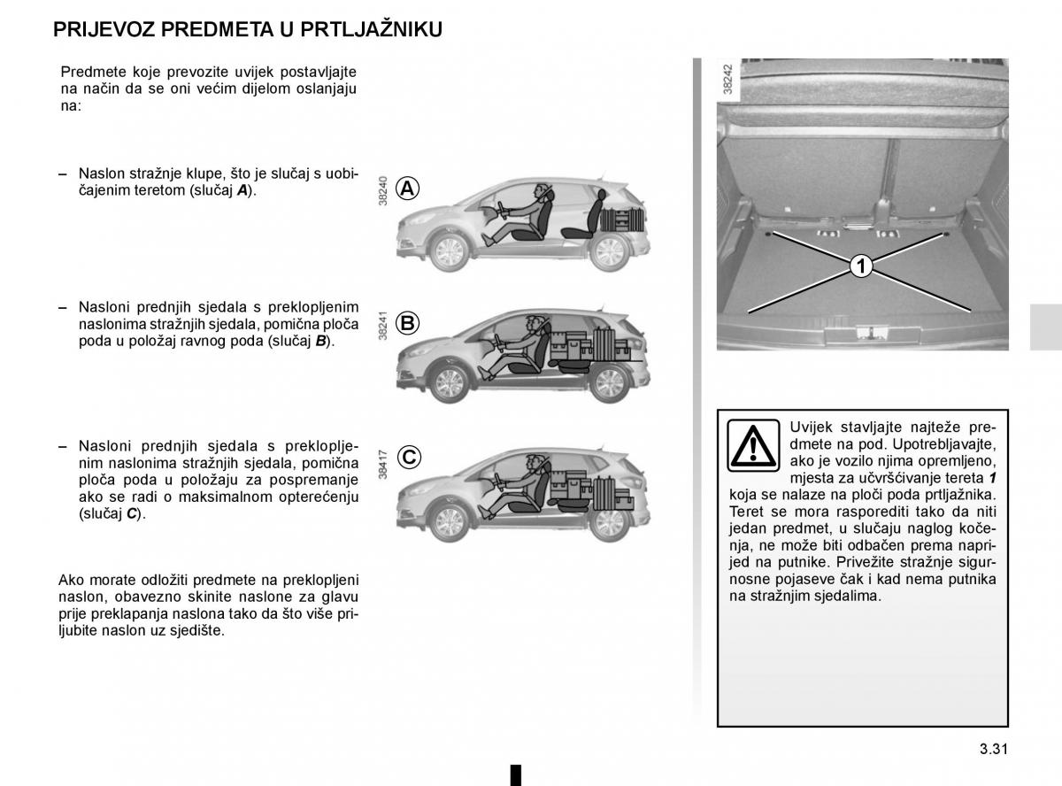 Renault Captur vlasnicko uputstvo / page 165