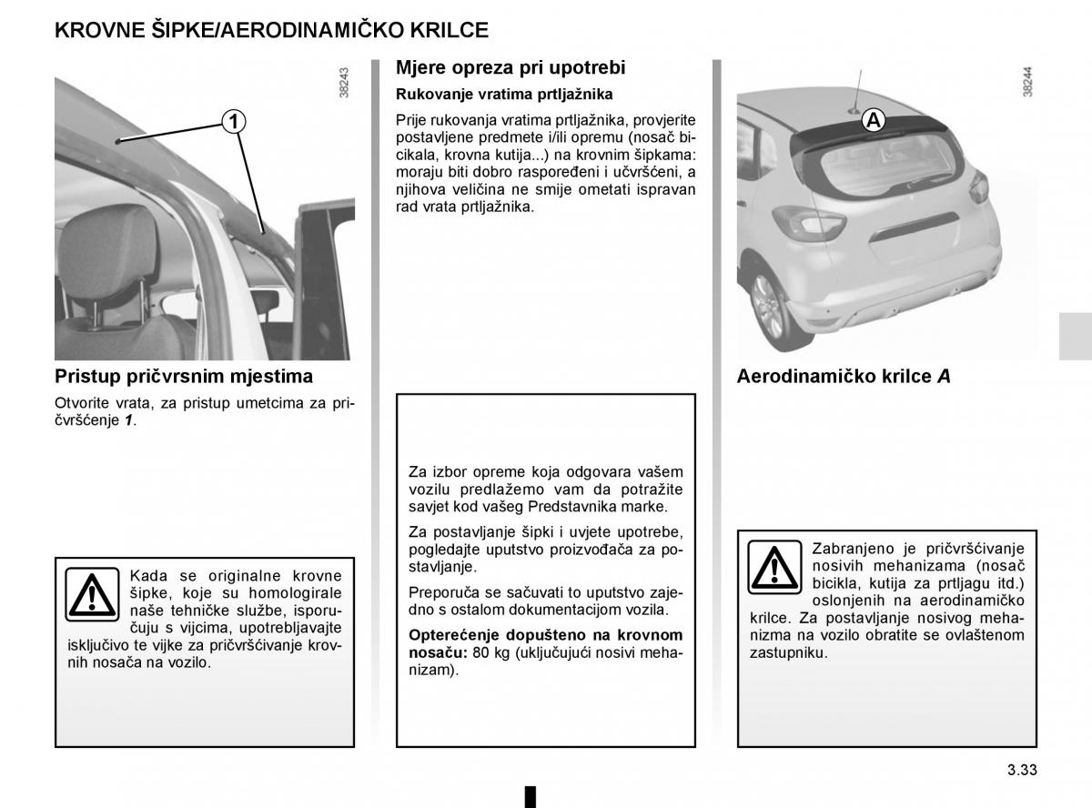 Renault Captur vlasnicko uputstvo / page 167