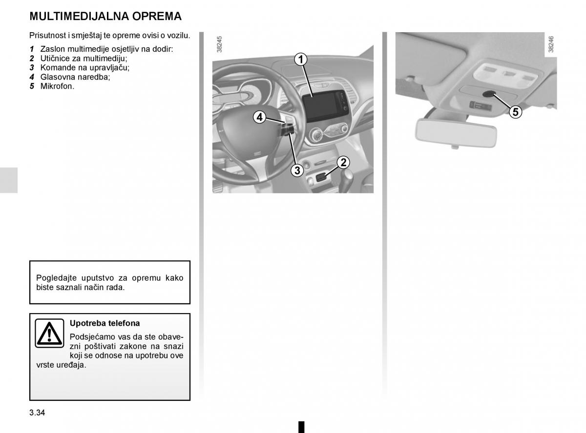 Renault Captur vlasnicko uputstvo / page 168