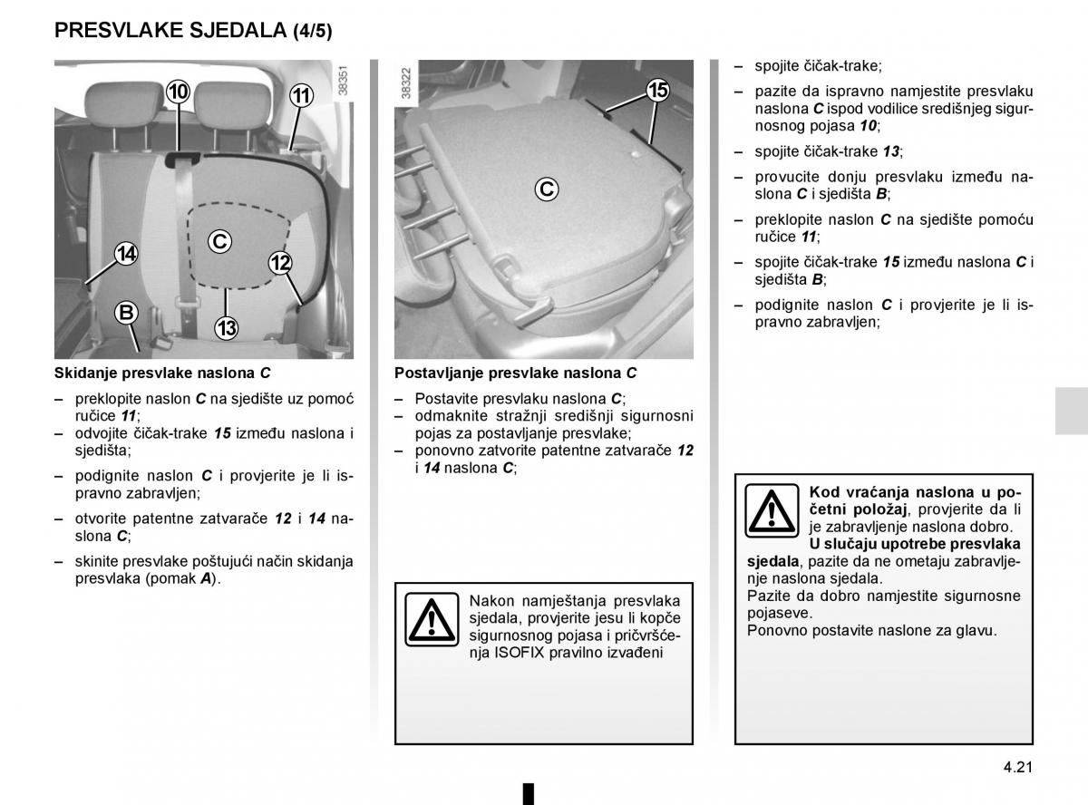 Renault Captur vlasnicko uputstvo / page 189