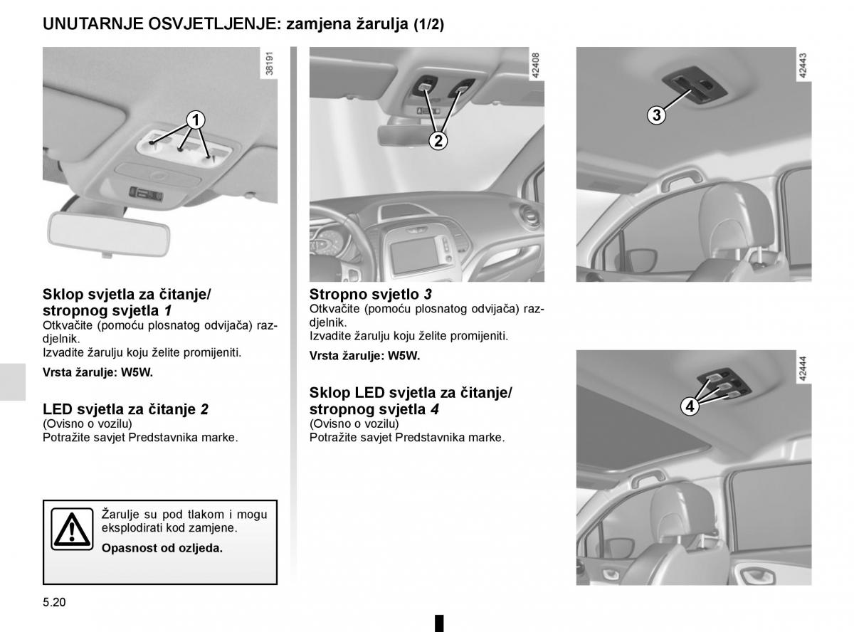 Renault Captur vlasnicko uputstvo / page 210