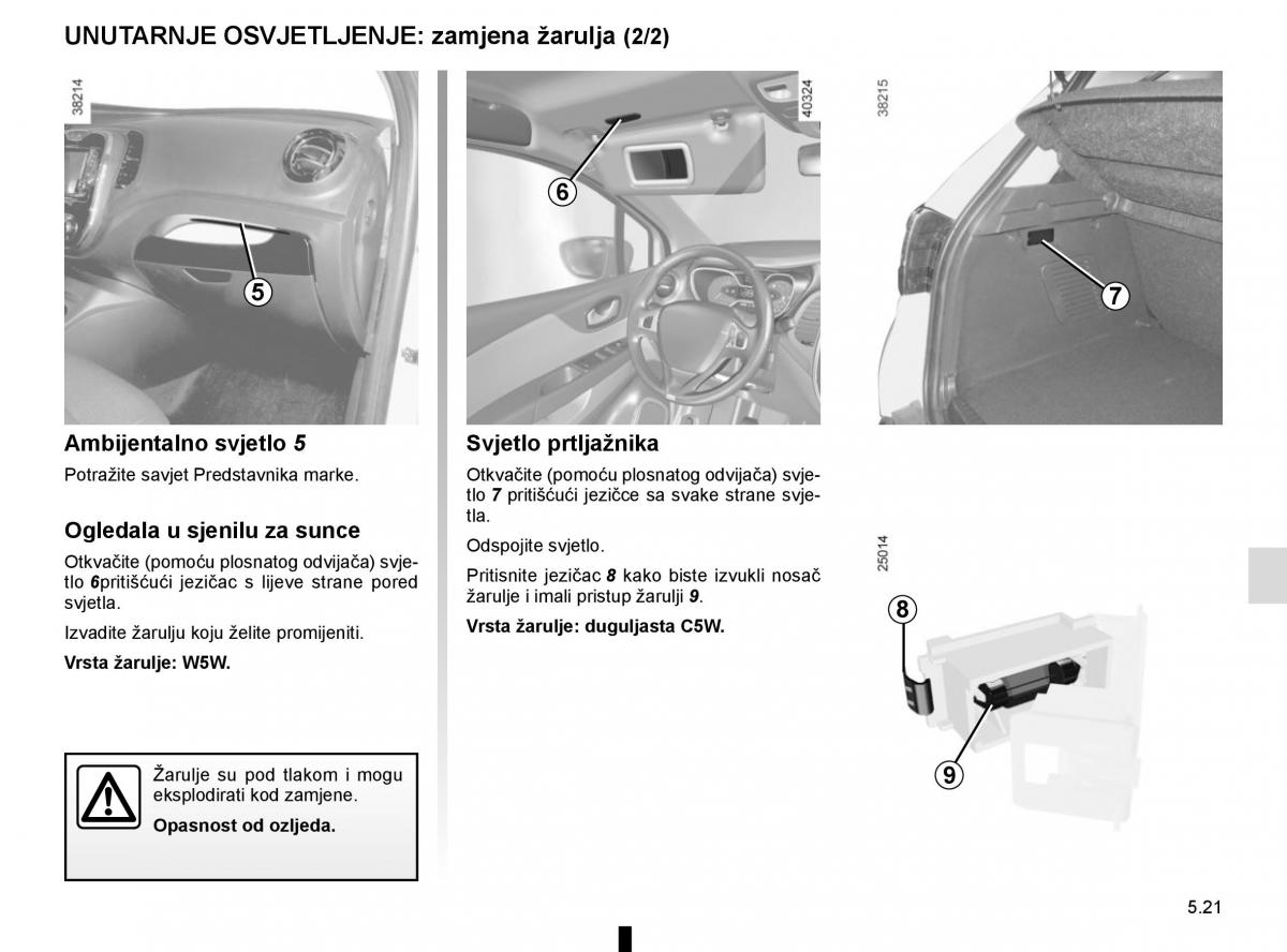 Renault Captur vlasnicko uputstvo / page 211