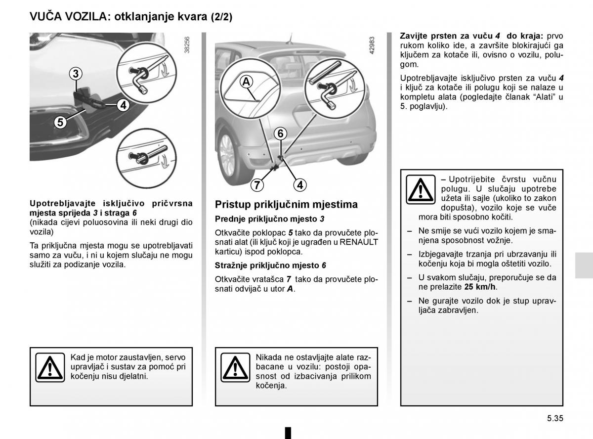 Renault Captur vlasnicko uputstvo / page 225