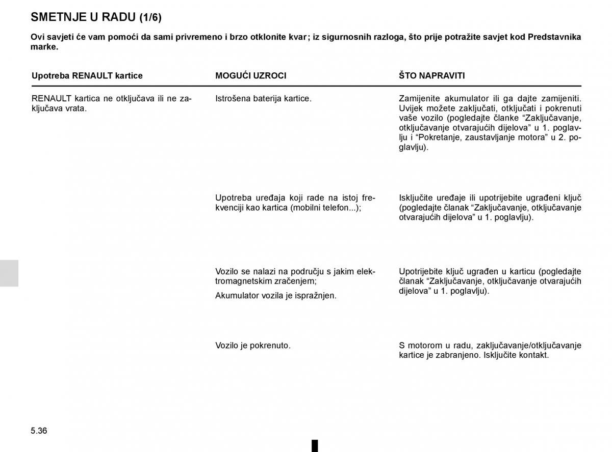 Renault Captur vlasnicko uputstvo / page 226