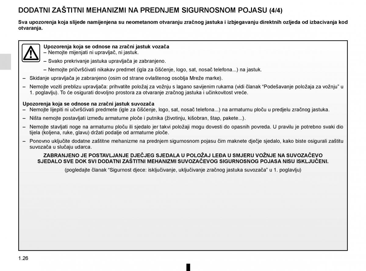 Renault Captur vlasnicko uputstvo / page 32