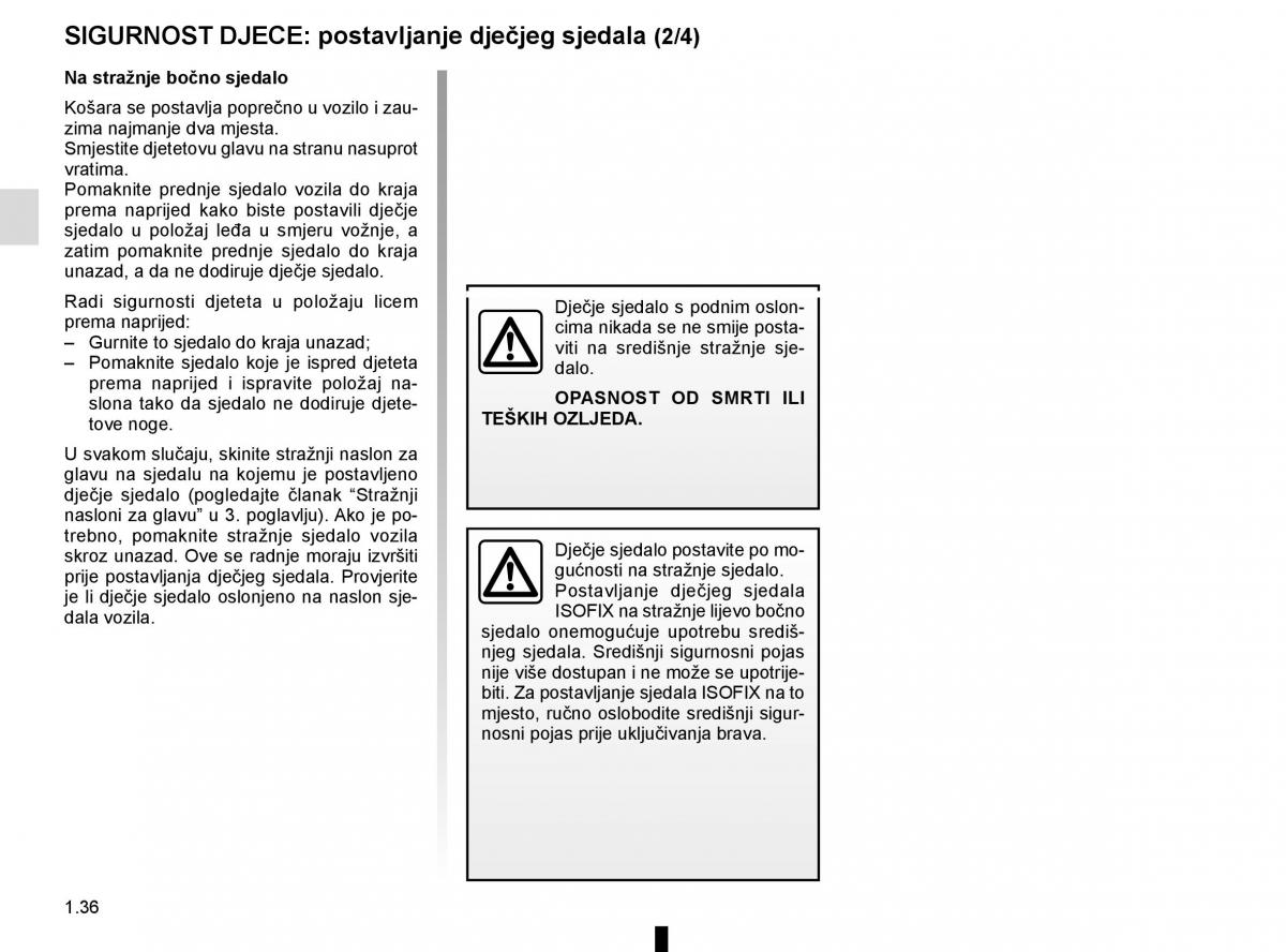 Renault Captur vlasnicko uputstvo / page 42