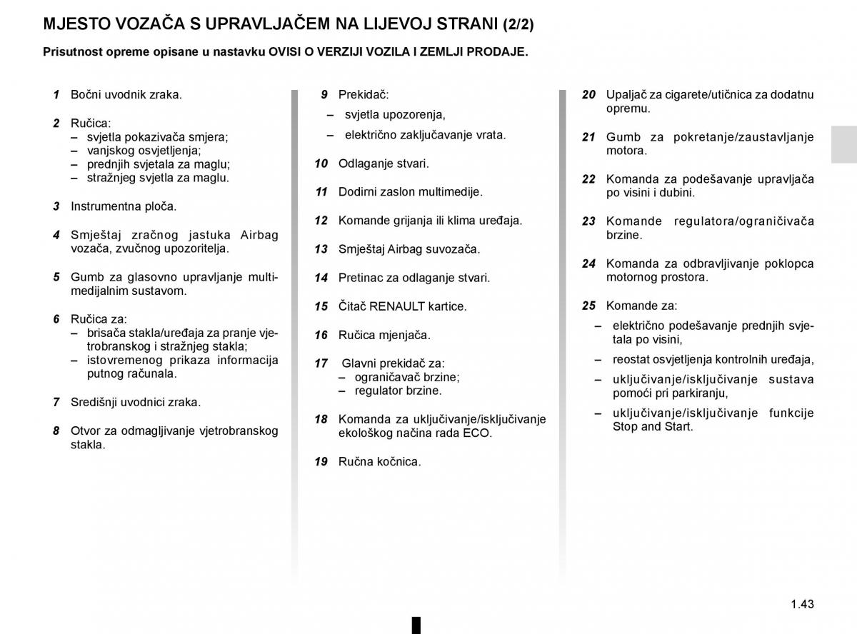 Renault Captur vlasnicko uputstvo / page 49