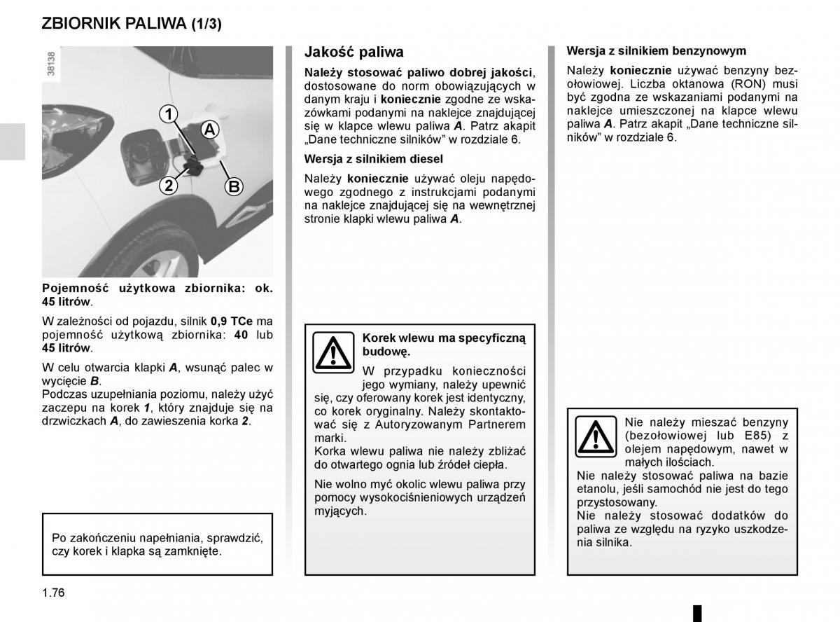 Renault Captur instrukcja obslugi / page 82