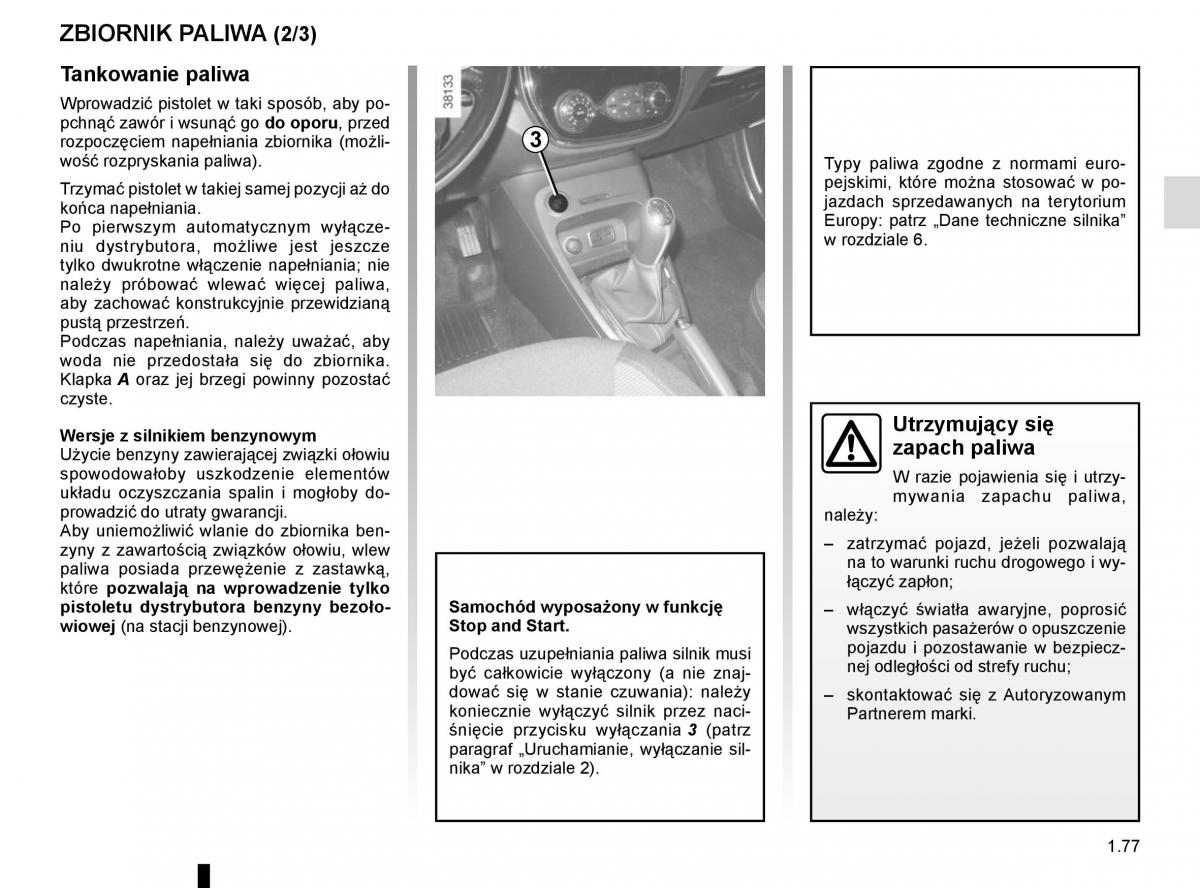 Renault Captur instrukcja obslugi / page 83