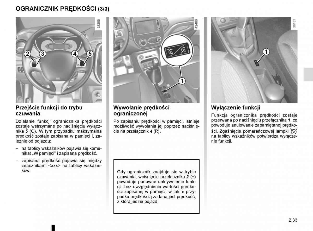 Renault Captur instrukcja obslugi / page 117