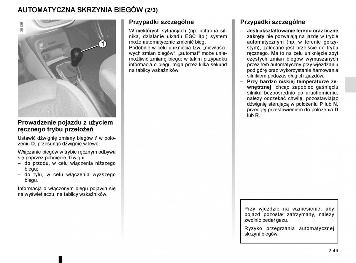 Renault Captur instrukcja obslugi / page 133