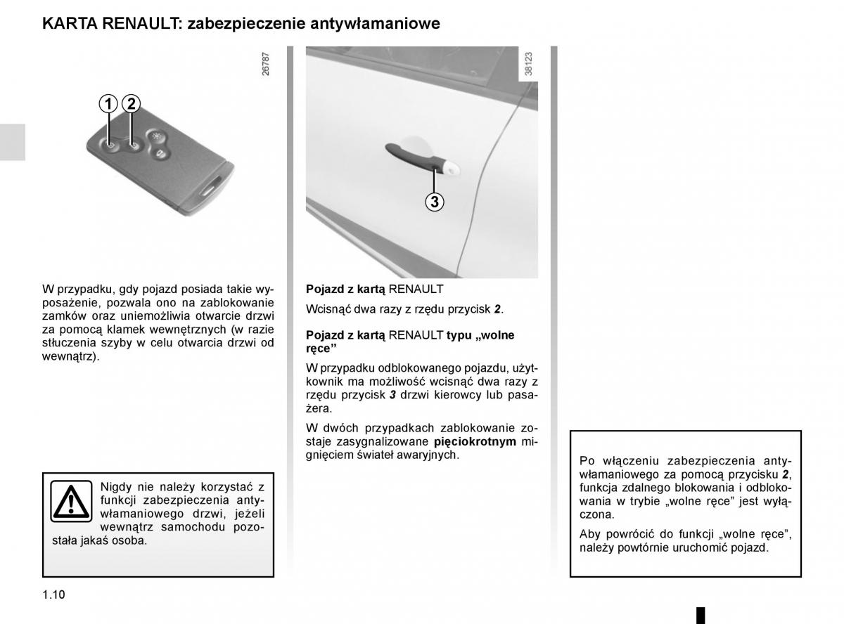 Renault Captur instrukcja obslugi / page 16