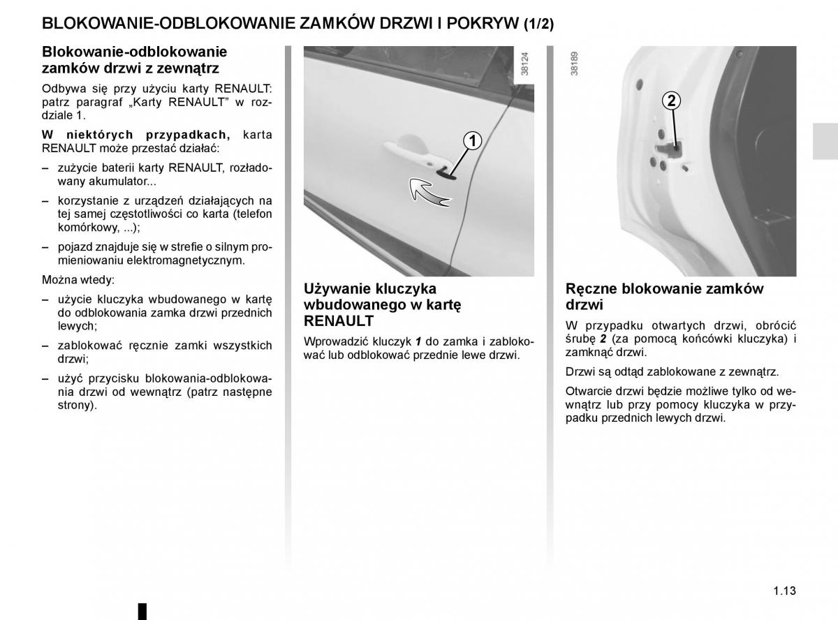 Renault Captur instrukcja obslugi / page 19