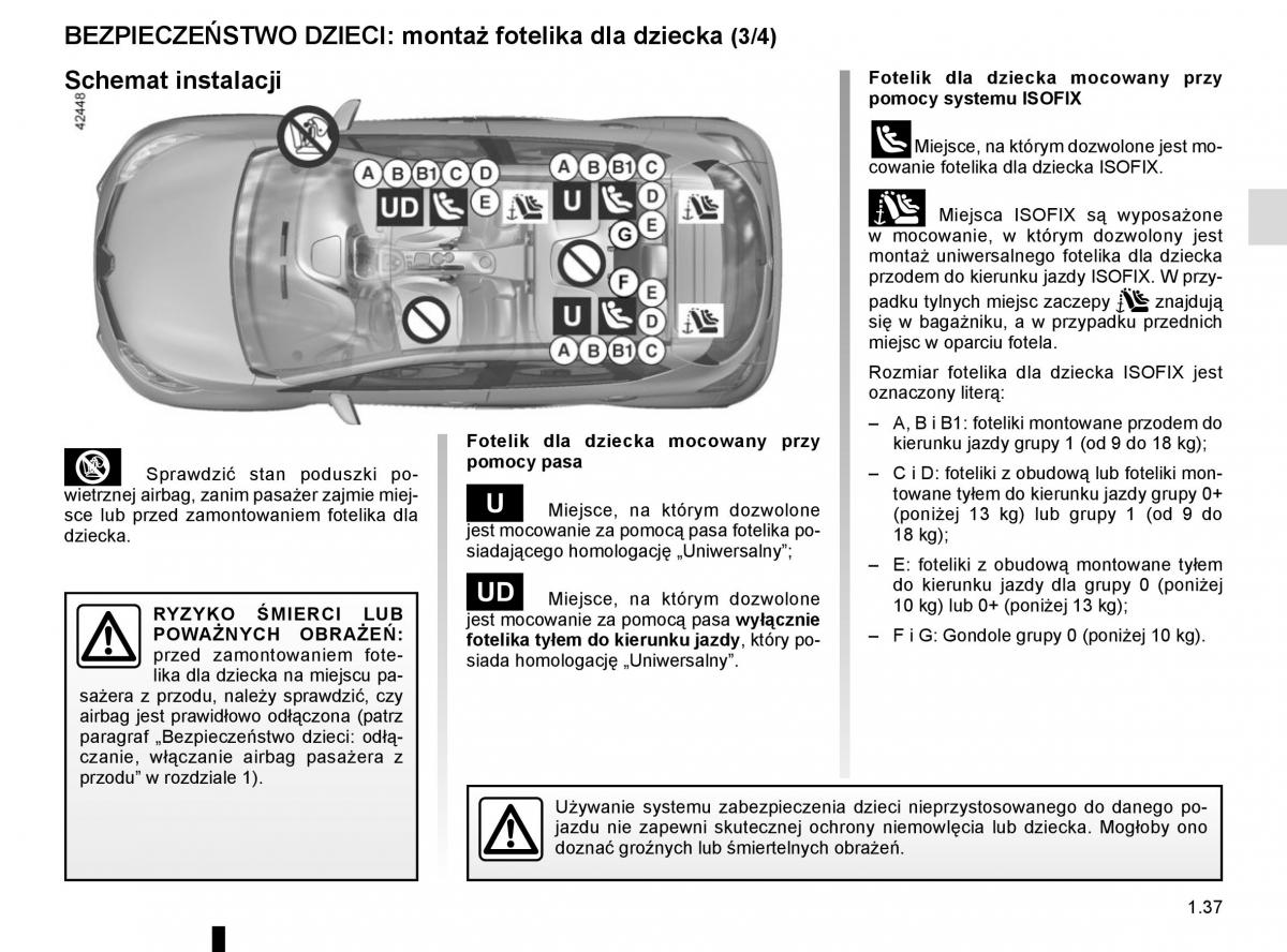 Renault Captur instrukcja obslugi / page 43