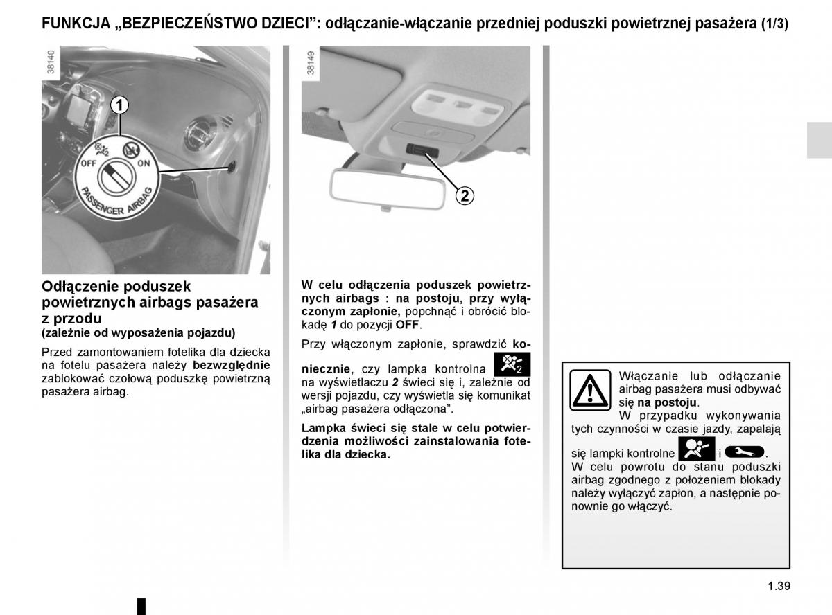 Renault Captur instrukcja obslugi / page 45